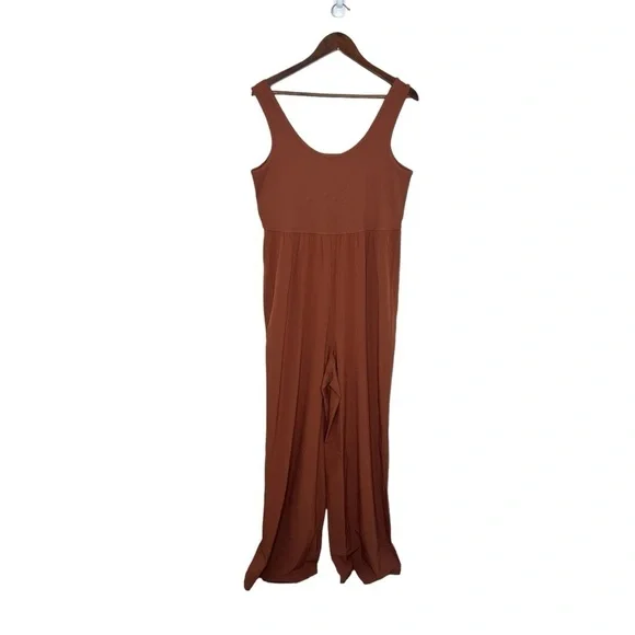 NWOT Athleta Women’s Passenger M/T  Wide Leg Rust Jumpsuit - Picture 6 of 11